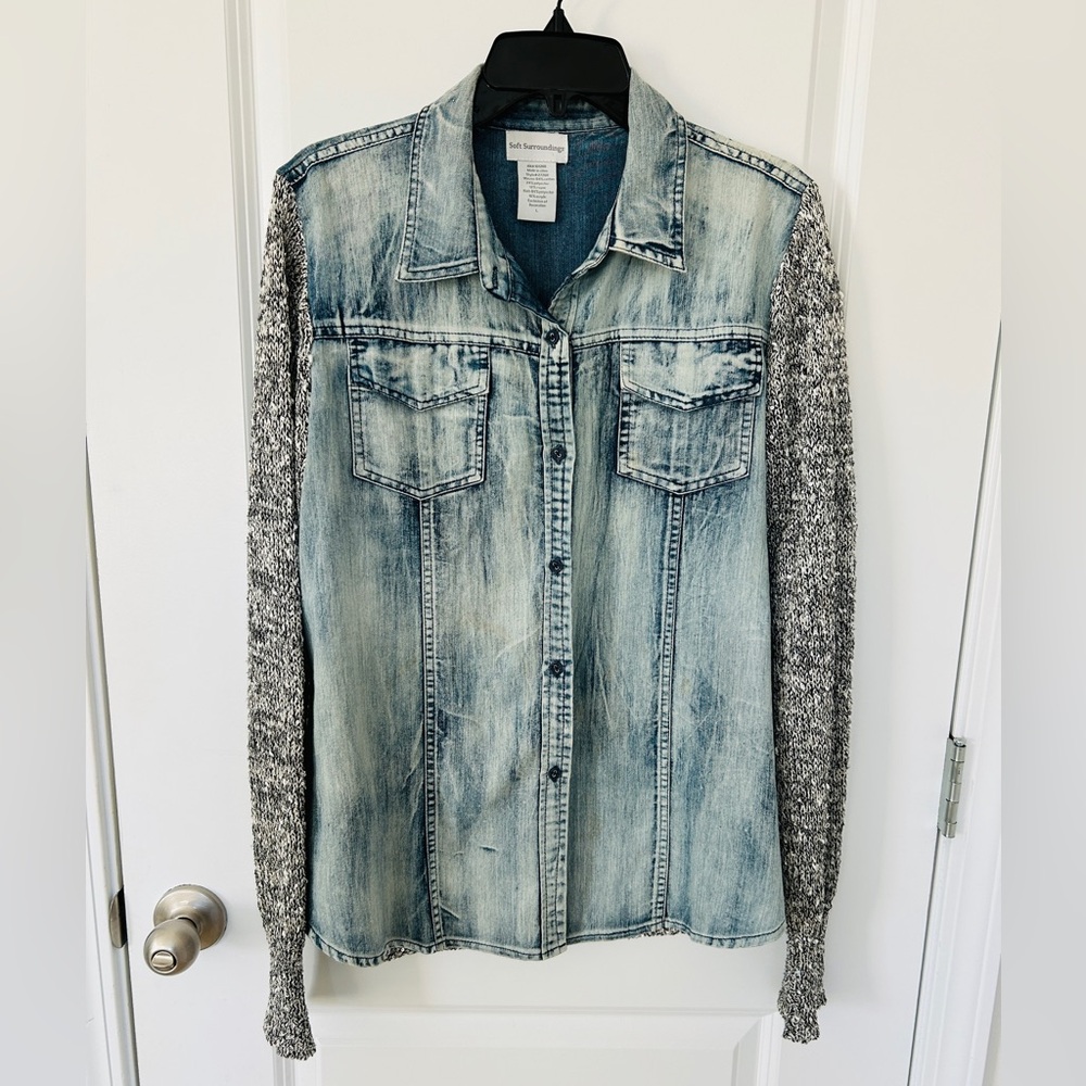 Soft Surroundings denim shirt